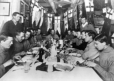 Captain Robert Falcon Scott's last birthday dinner