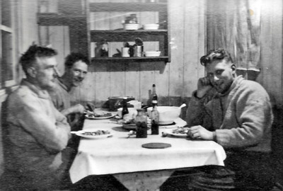 Scientists at Mealtime Admiralty Bay