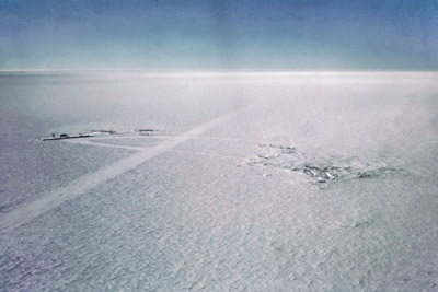 Arriving at the South Pole by air