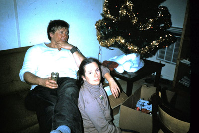 Carol and Sherwood by tree