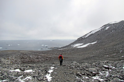 Walking down towards the west coast