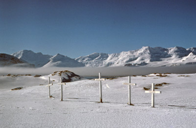 Whalers Graves, Cemetary Flats, Winter