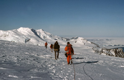 On Coronation Island Ice Cap, Roped Up