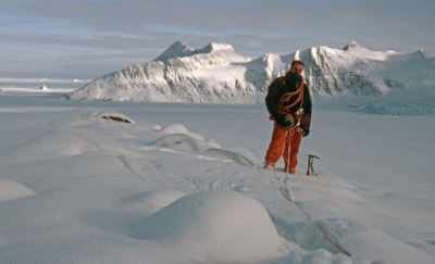 Coronation Island, Preparing to Cross a Glacier