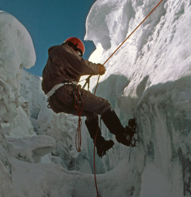 Practising Crevasse Rescue