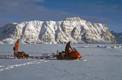 Skidoo on Sea Ice