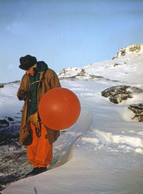 Barry Goodman with met balloon