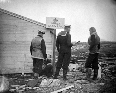 Erecting the First Hut