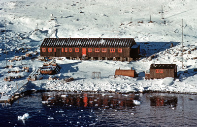 Base H, Signy Island from Factory Cove