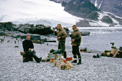 A Quick Brew before Setting up Camp - Shingle Cove