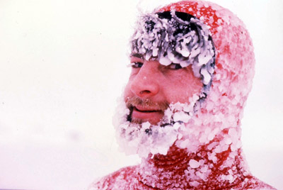 Mark Sanders after the Thin Ice Race 1984