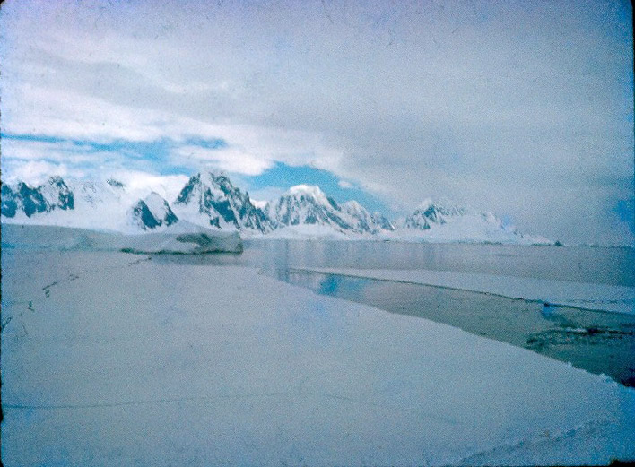 Ice break out along the peninsula