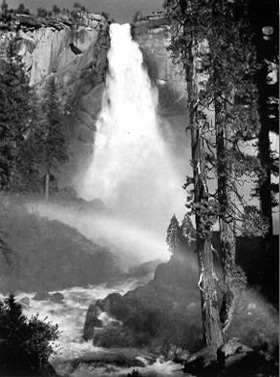 Ansel Adams - Nevada Falls, Rainbow,Yosemite