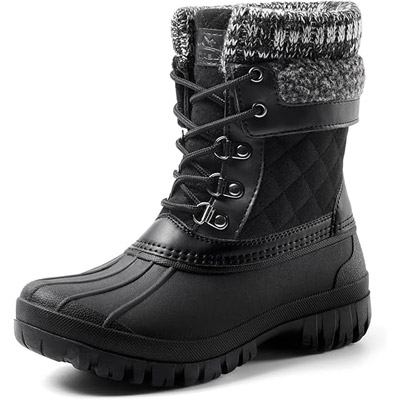 ALEADER Women's Mid-Calf Waterproof Winter Snow Boots