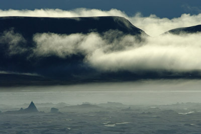 Pack Ice in Lancaster Sound Looking Towards Bylot Island