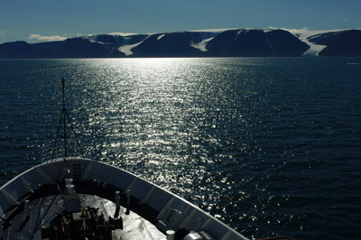 Heading Across Lancaster Sound to Devon Island