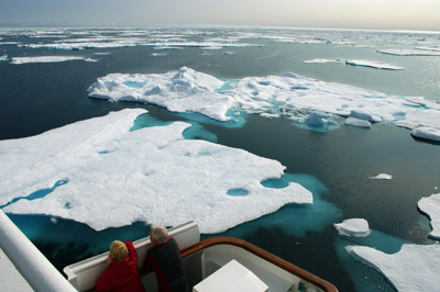 Pack Ice in Baffin Bay Between Baffin Island and Greenland