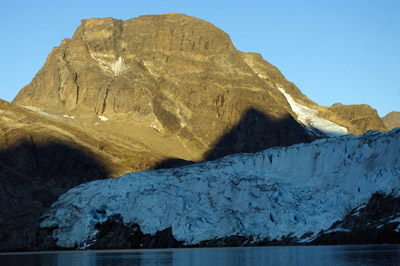 Sunrise - Evigshed Fjord, Eternity Glacier, Greenland