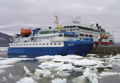 Ships and Boats, Svalbard - 1 - Quest and Fram Cruise Ships, at dock in Longyearbyen