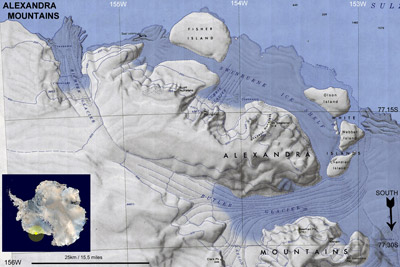 map of Antarctica